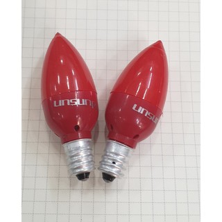 Bóng đèn led trái ớt Đỏ đui E12 (1 cặp 2 cái -gắn bàn thờ Tài, Địa)