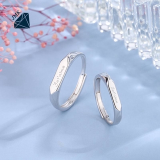 🌸🌸Nhẫn đôi Nam nữ mạ bạc đẹp tiếng pháp anh yêu em NH045