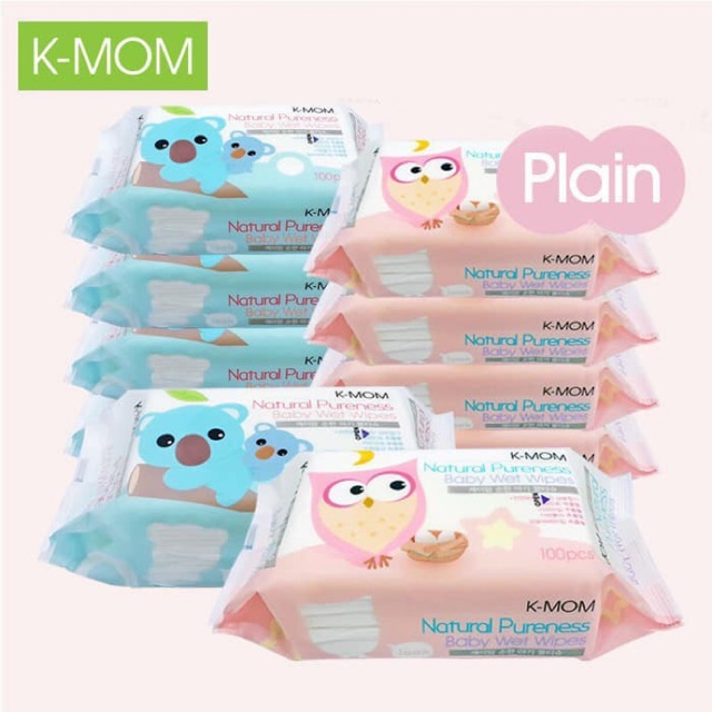 KHĂN GIẤY ƯỚT CAO CẤP K-MOM CHO BÉ GÓI 100c
