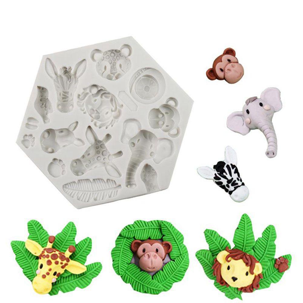 AUGUSTINA Khuôn Làm Bánh Hình Động Vật Hoạt Hình 3D