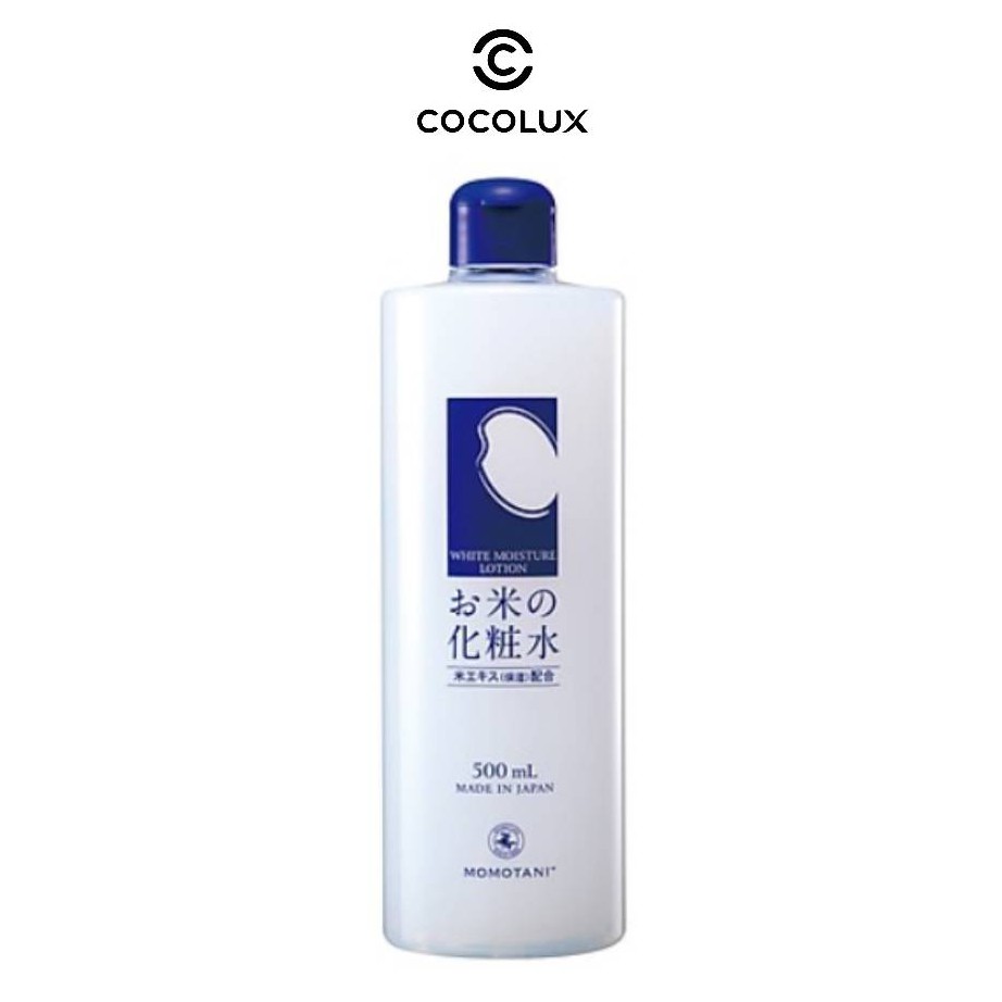 [Công Ty, Tem Phụ] Nước hoa hồng dưỡng trắng momotani white moisture lotion 500ml [COCOLUX]
