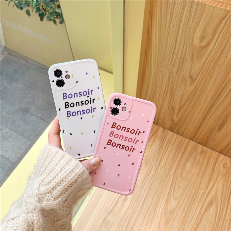 Ốp lưng iPhone cho iPhone 11 Pro Max / iPhone12 / iPhone X / iPhone 7 Plus / iPhone 8 / iPhone 6 / iPhone 11 French Good Night TPU Shatterproof Case