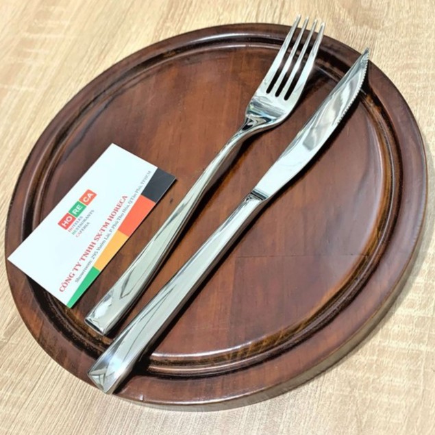 DAO DĨA (NĨA) ăn bít tết, [INOX 304] Siêu dày, lưỡi dao sắc chuyên ăn bò beefsteak, đạt chuẩn dành cho nhà hàng Âu