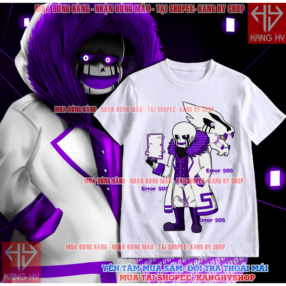 Áo Thun error 505 áo Sans Undertale Ngầu Vải Mểm Mát F295 Kanghyshop