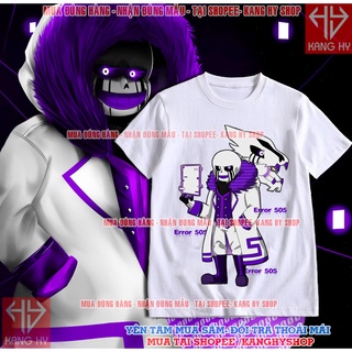 Áo Thun error 505 áo Sans Undertale Ngầu Vải Mểm Mát F295  Kanghyshop
