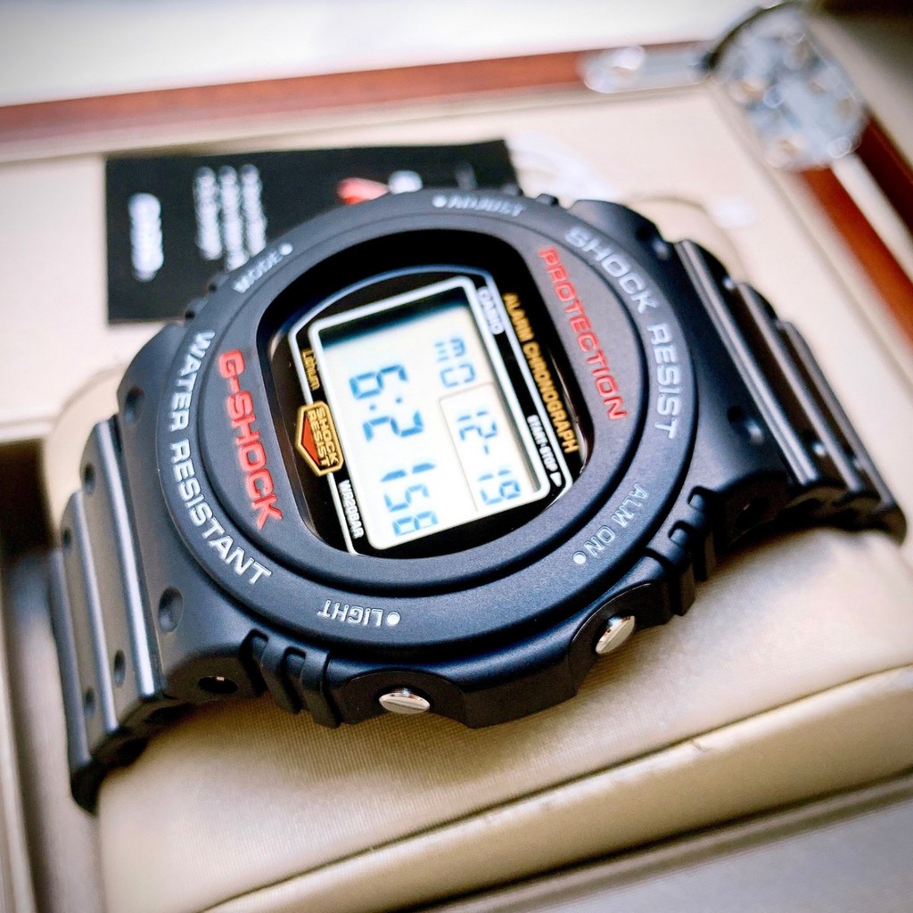 Đồng hồ Nam chính hãng Casio G-Shock DW-5750E-Máy Pin Quartz-Dây nhựa cao cấp-Size 45mm