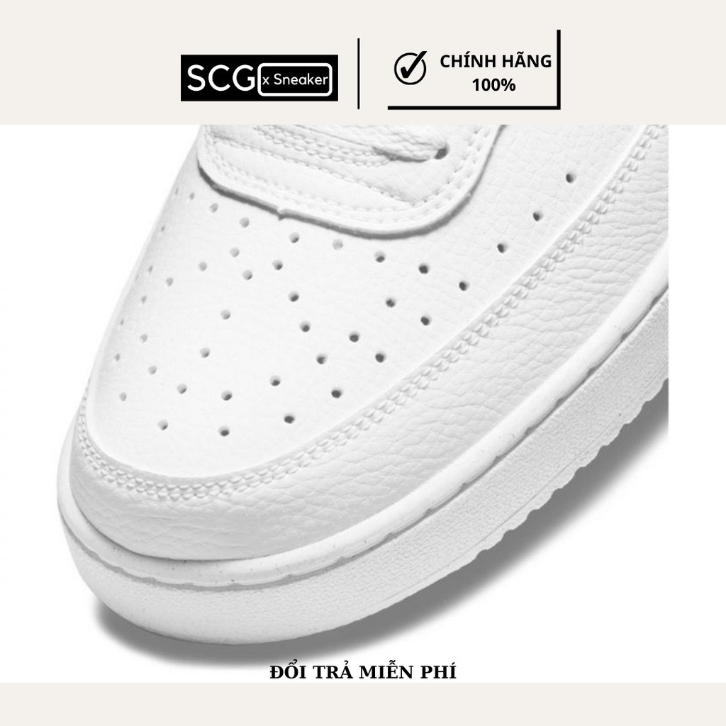 Giày thể thao nam, sneaker nam, NIke Court Vision Low- màu trắng đen, DH2987-101, Hàng Chính Hãng, SCGxsneaker