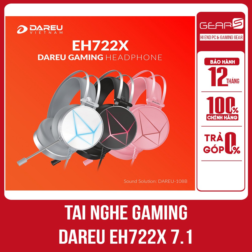 Tai nghe Gaming DareU EH722X 7.1 - Bảo hành chính hãng Mai Hoàng 12 Tháng