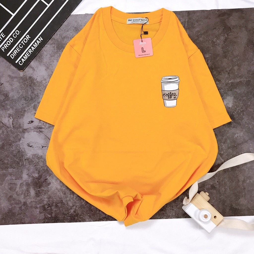 [HÌNH THẬT TỰ CHỤP] - Áo thun tay ngắn Be Yourself unisex size M L - LY CAFE BAN MÊ