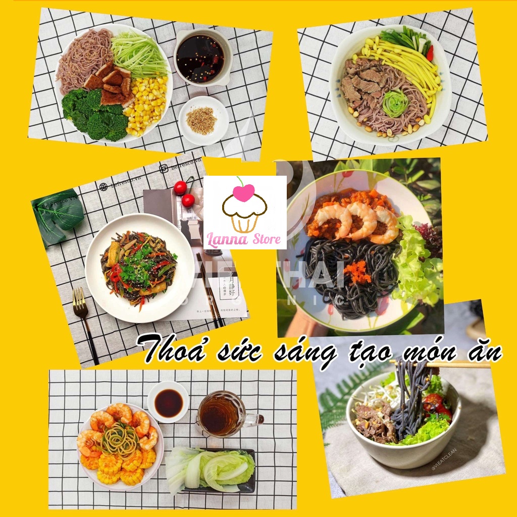 [ Ăn kiêng ] Bún gạo lứt giảm cân - Phở gạo lứt - Miến khoai lang - Miến sợi rút eat clean thực dưỡng Hoàng Minh