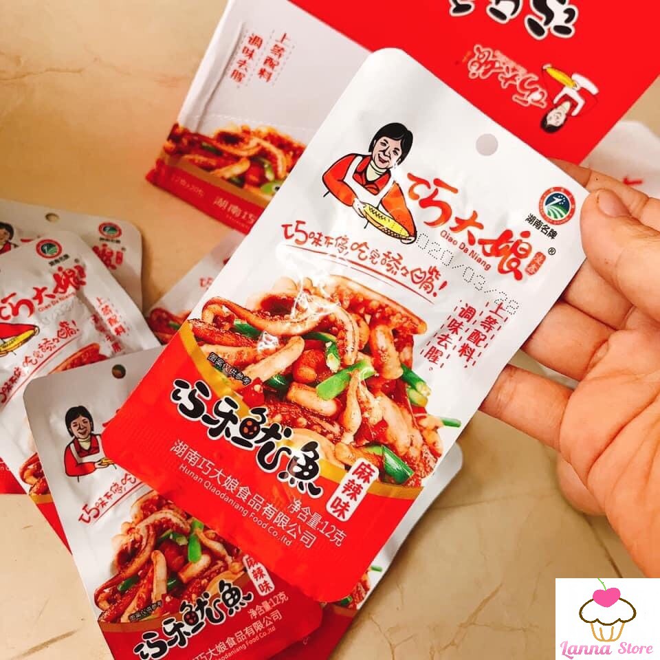 [Mã 77FMCGSALE1 giảm 10% đơn 250K] Râu mực cay Tứ Xuyên - gói 12gram 💥HÀNG CÓ SẴN💥