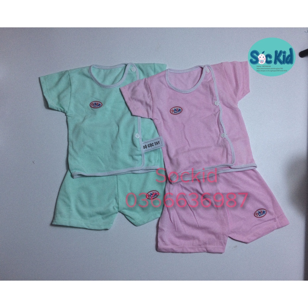 Bộ Baby born cộc tay cho bé sơ sinh