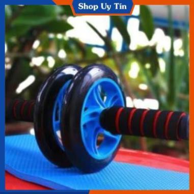 Con Lăn 2 Bánh Tập Cơ Bụng AB Whell (Đen ) Tặng Kèm Thảm Lót