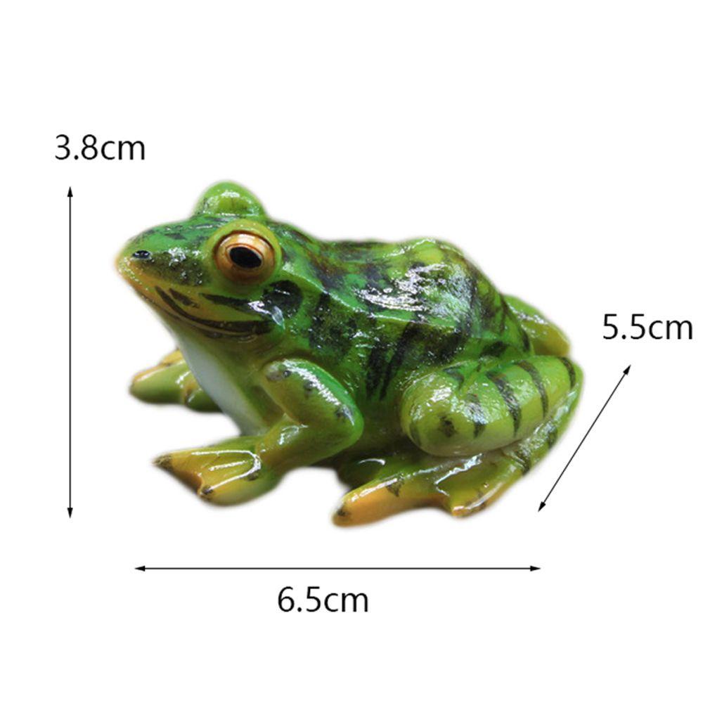 Set 24 Tượng Ếch Handmade Mini Trang Trí Tiểu Cảnh / Trong Nhà / Ngoài Trời