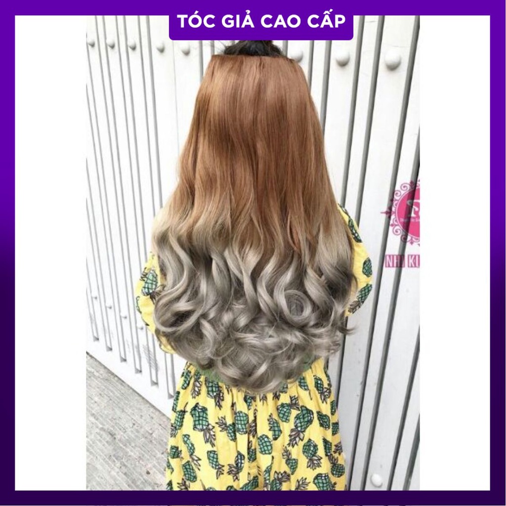Tóc kẹp u omper 2 màu hình thật