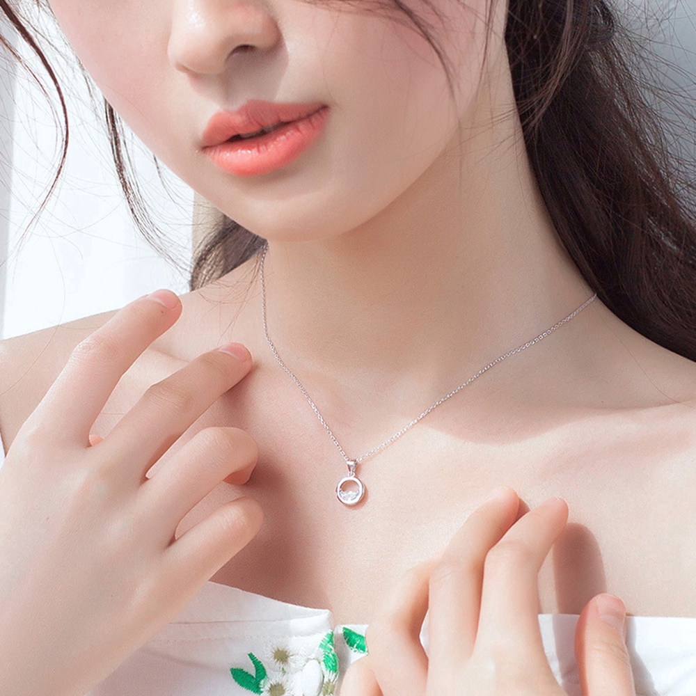 Vòng cổ mặt hình giọt nước đính đá sang trọng cho nữ