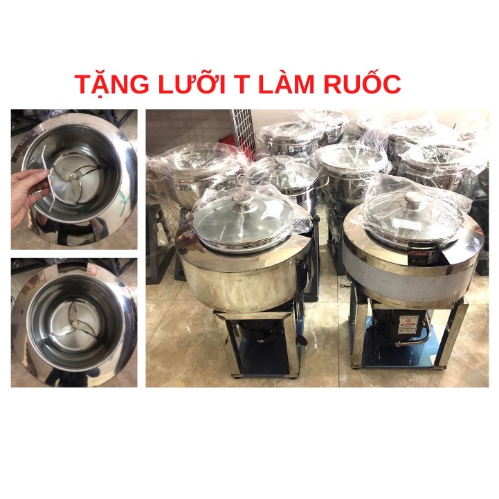 [FREESHIP 1.1Kw]Máy xay thịt công nghiệp làm giò,chả có bao đá đa năng, tặng kèm lưỡi( Cam kết lõi đồng 100%)