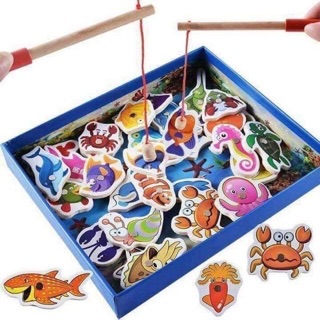 Bộ Đồ Chơi Câu Cá Bằng Gỗ
