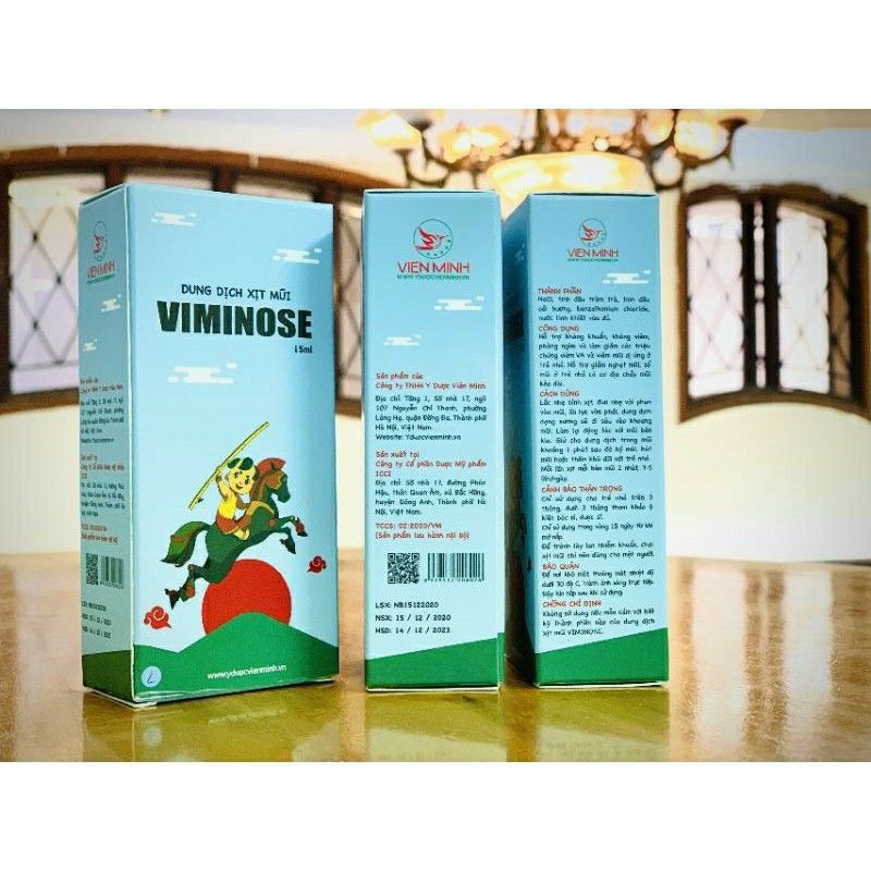 Dung dịch xịt mũi Viminose (CAM KẾT CHUẨN)