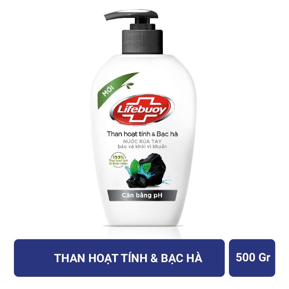 Nước rửa tay Lifebuoy Thiên nhiên Bảo vệ khỏi vi khuẩn và cân bằng PH 500gr (Chai) | BigBuy360 - bigbuy360.vn