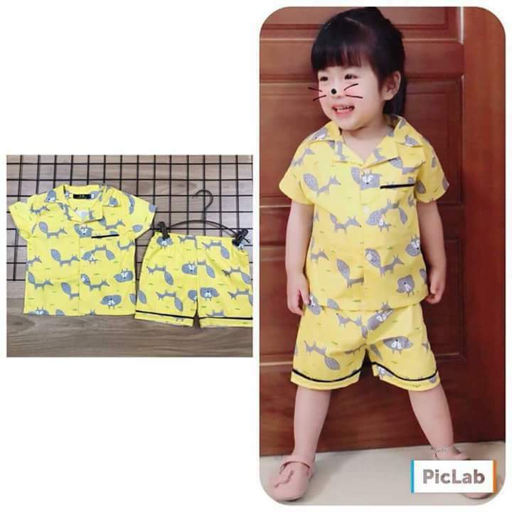 Bộ quần áo pijama AM64 cho bé trai và bé gái