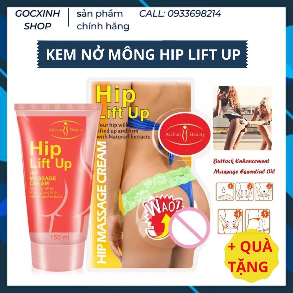 [Chính Hãng] Kem xoa Mông HIP LIFT UP Dưỡng Da Săn Chắc Aichun