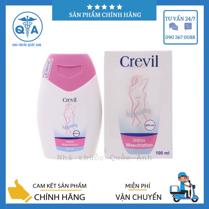Dung Dịch Vệ Sinh Phụ Nữ Cao Cấp Crevil Intim Waschlotion 100ml