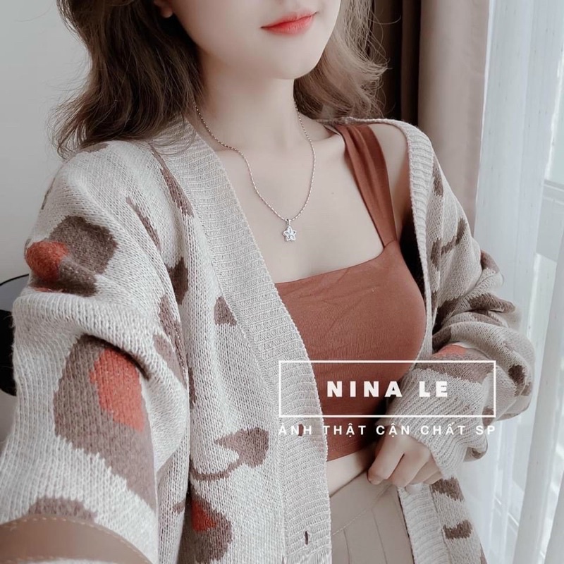 Áo cardigan thêu hoạ tiết mẫu chị Nina Lê ✨lotus shop✨