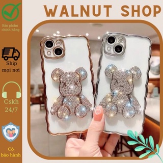 Ốp gấu bearrick gắn đá bling bling || new case iphone - ốp thời trang