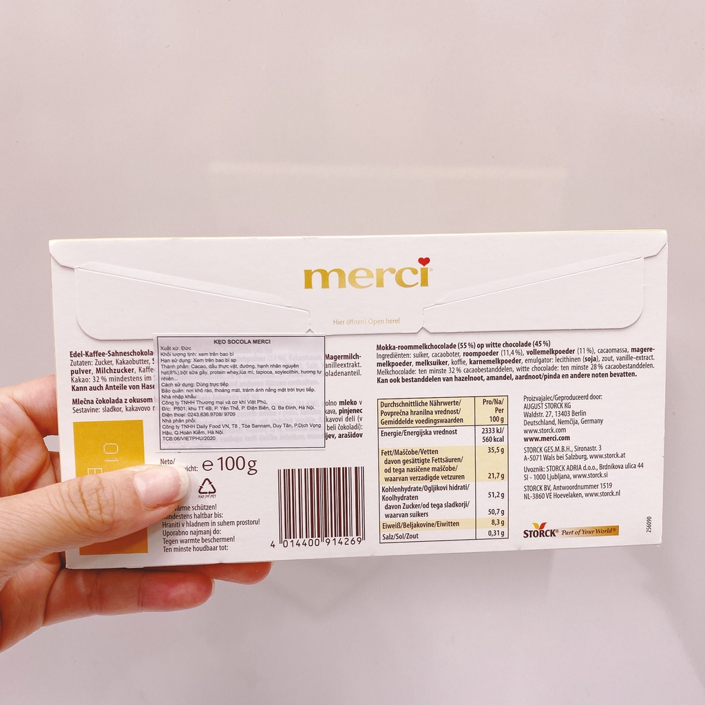 Socola Merci thanh 100-112g  - Đức