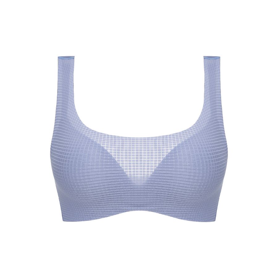 Áo lót Wacoal không gọng, nâng nhẹ, full cup, trơn, dây liền, mút dày ILB5835