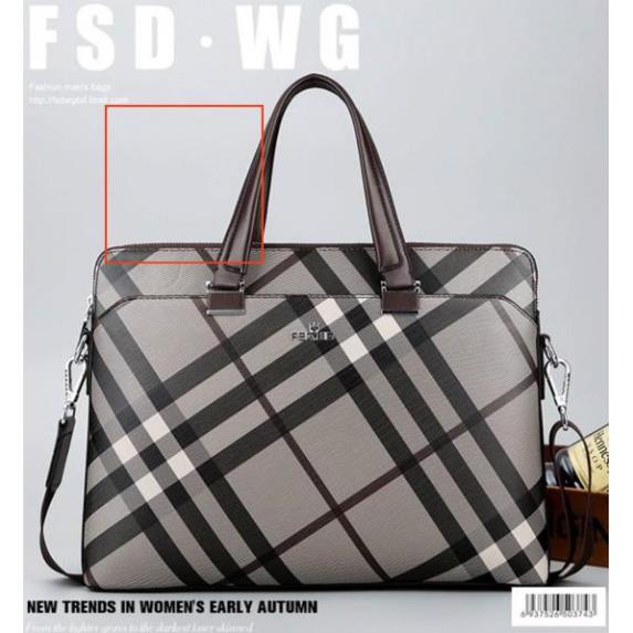 Chính Hãng cặp da cao cấp Cặp da kẻ sọc FSD WG07 chính hãng (Bảo hành 3 năm-kèm ảnh thật) | BigBuy360 - bigbuy360.vn