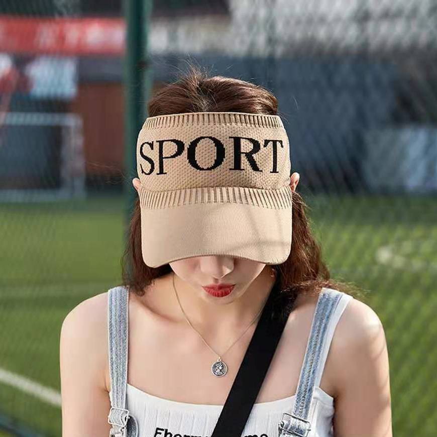 Mũ trống trên đầu nữ chống nắng mùa hè giải trí ngoài trời che bóng chày chạy leo núi sinh viên