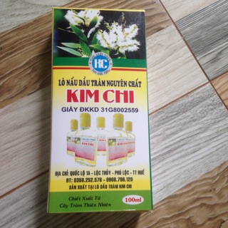 Dầu tràm Kim chi nguyên chất 100ml Huế