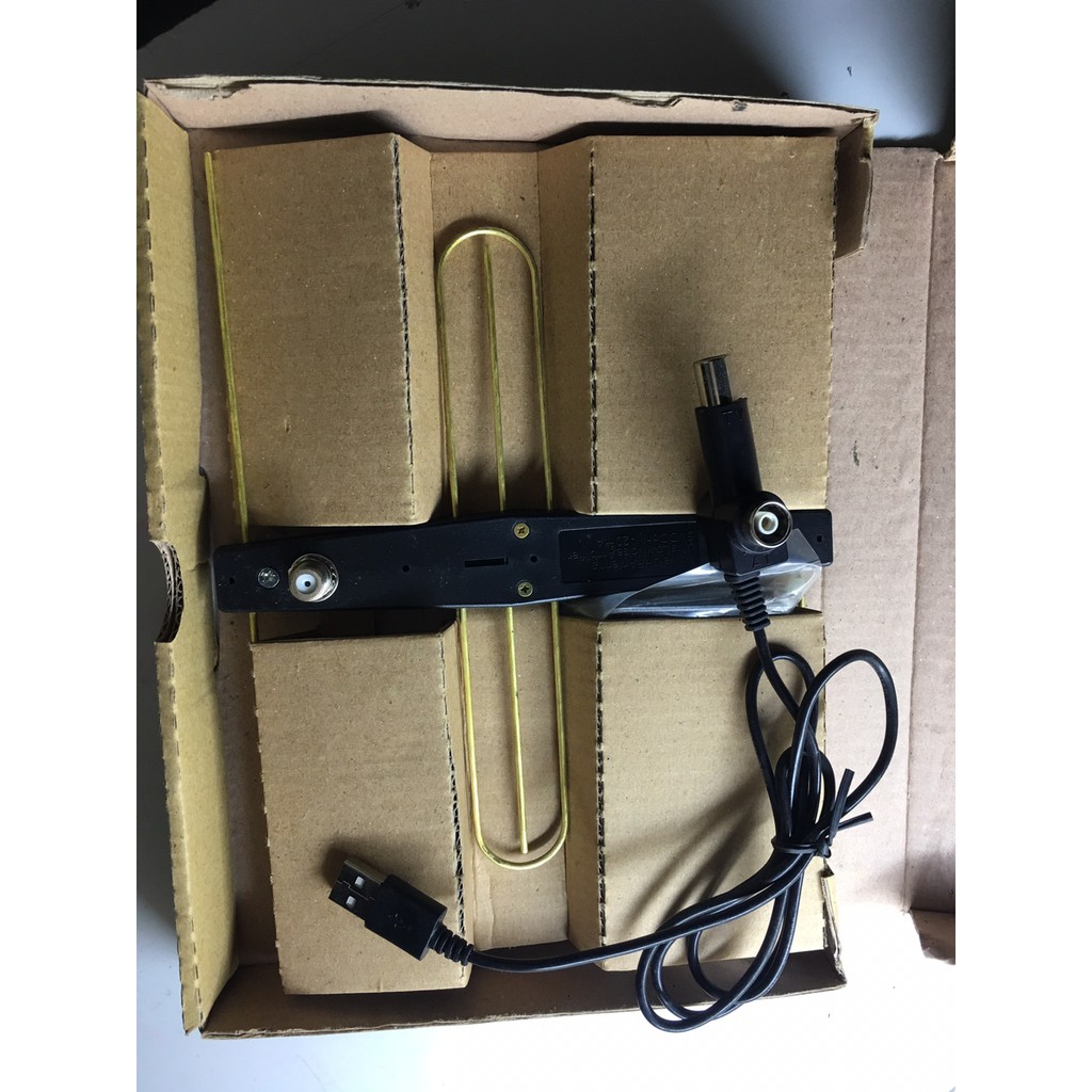Combo Anten Dvb T2 có mạch khuếch đại và Dây cấp nguồn cho Anten