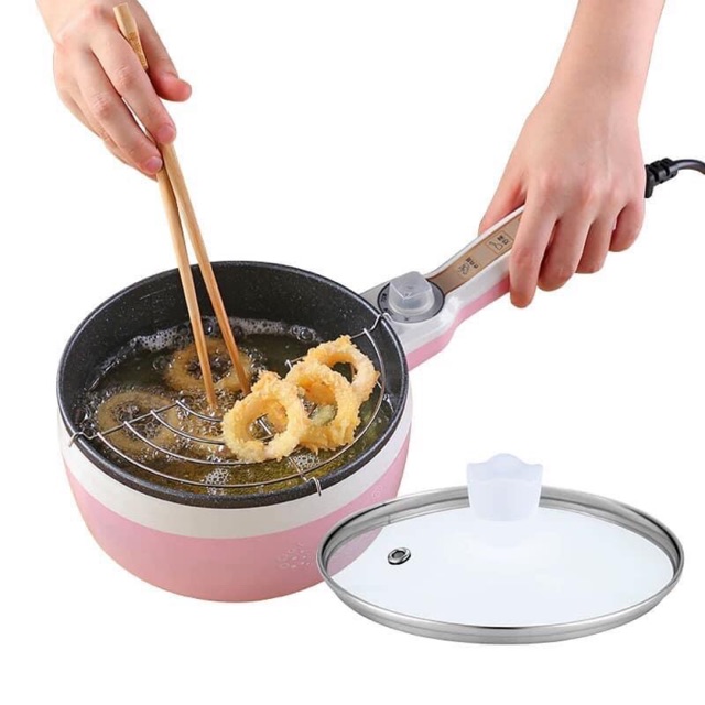 Chảo Cấm Điện Cầm Tay Đa Chức Năng 2 Lít Có Kèm quà tặng các món ( Hàng Có Sẵn)