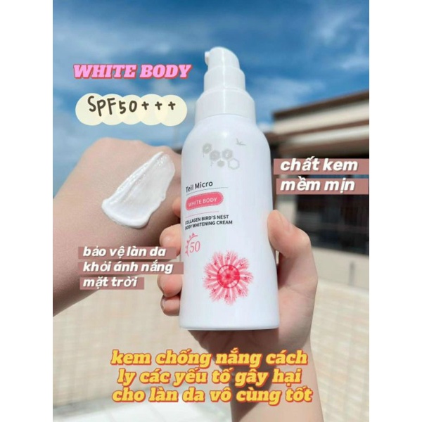 💥💥💥White Body chống nắng Yến dưỡng da chống nắng và makeup nhẹ nhàng💥💥💥