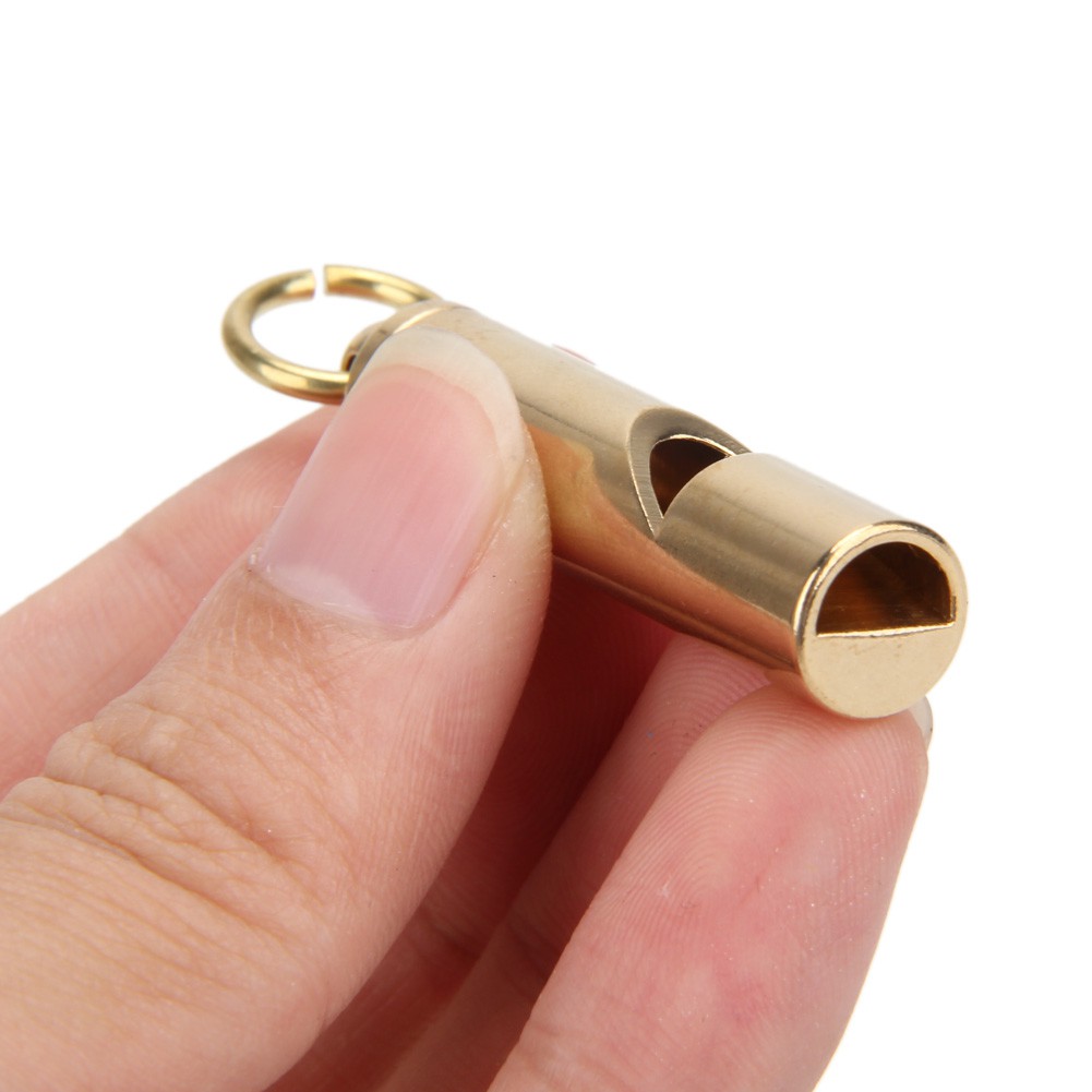 Còi cứu hộ bằng đồng chất lượng cao gắn kèm móc khóa tiện dụng