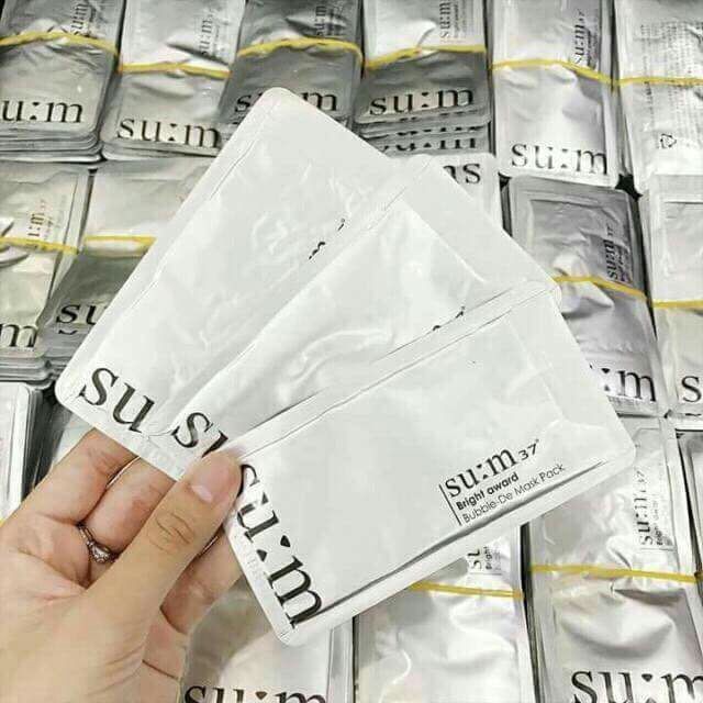 Mặt nạ thải độc Sum 37 Màu Trắng - Mask sủi bọt - Sum Trắng - Mộc Mộc Cosmetics