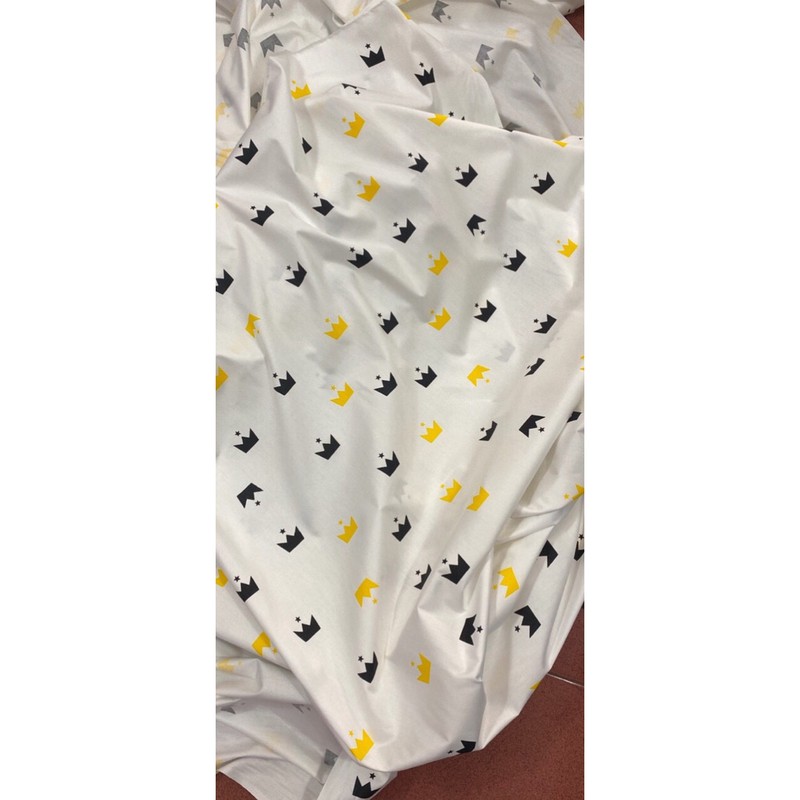 Vải thô mặt lụa vương miện