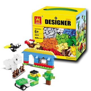 Bộ lego xếp hình Wange 625 miếng