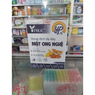 Dung dịch Mật ong nghệ Y Phúc Nghệ đen - Công thức mới với Nghệ đen, Giúp giảm nhanh cơn đau dạ dày - Hộp 15 gói