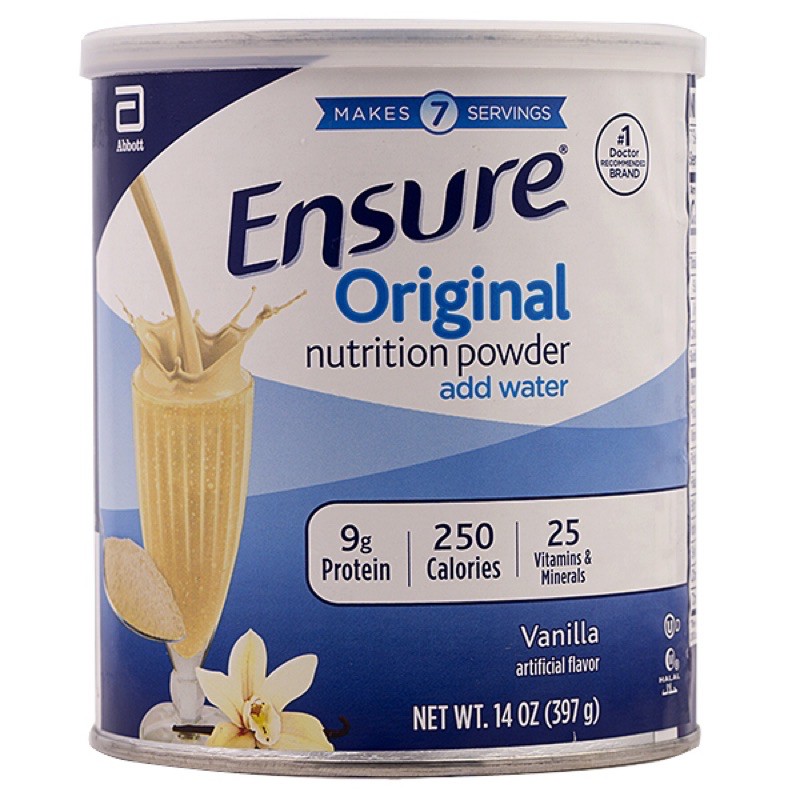 Sữa bột Ensure Original Hương Vani 397g Chuẩn Mỹ