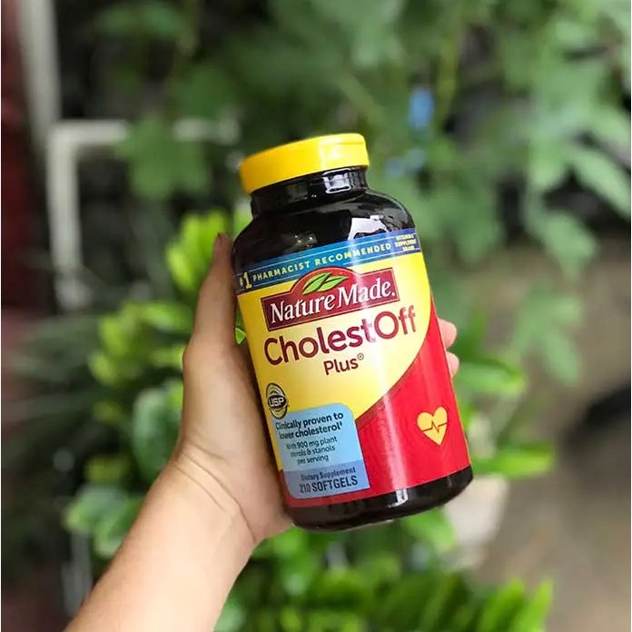Viên Giảm Cholesterol Trong Máu Nature Made CholestOff Plus 210 viên