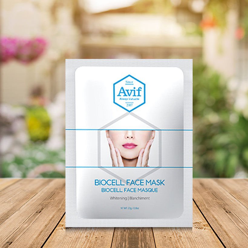 Mặt Nạ Avif Biocell Whitening Face Mask Dưỡng Trắng Da 23g