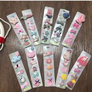 Set 5 kẹp tóc siêu xinh đáng yêu cho bé