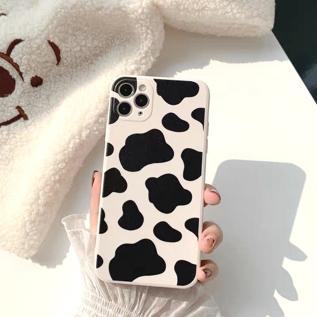 Ốp Lưng Iphone Cạnh Viền Vuông Bò Sữa, Da Bò 6/6plus/6s/6splus/7/7plus/8/8plus/x/xr/xs/11/12/pro/max/plus/promax