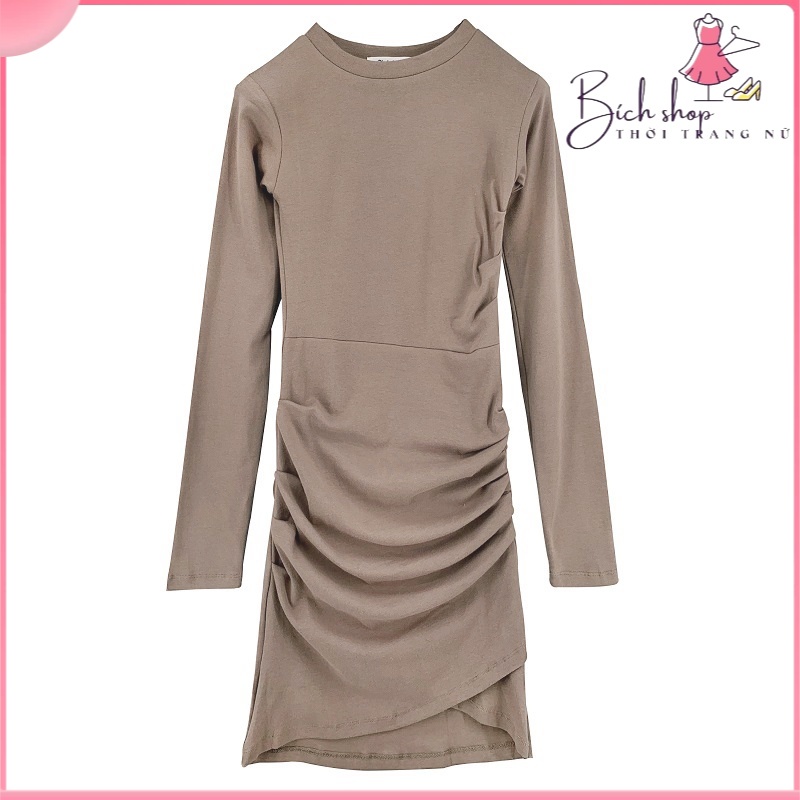 Váy body dài tay Hàn Quốc