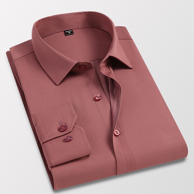 Áo Sơ Mi Nam Tay Dài Ôm Dáng Phong Cách Doanh Nhân Size M-5XL