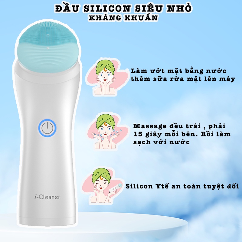 Máy rửa mặt F62Y NanoTime HTBeauty sử dụng công nghệ sóng âm, giúp làm sạch bề mặt da một cách nhẹ nhàng mà hiệu quả